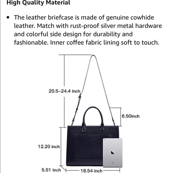 Cluci briefcase leather for woman - Picture 8 of 8